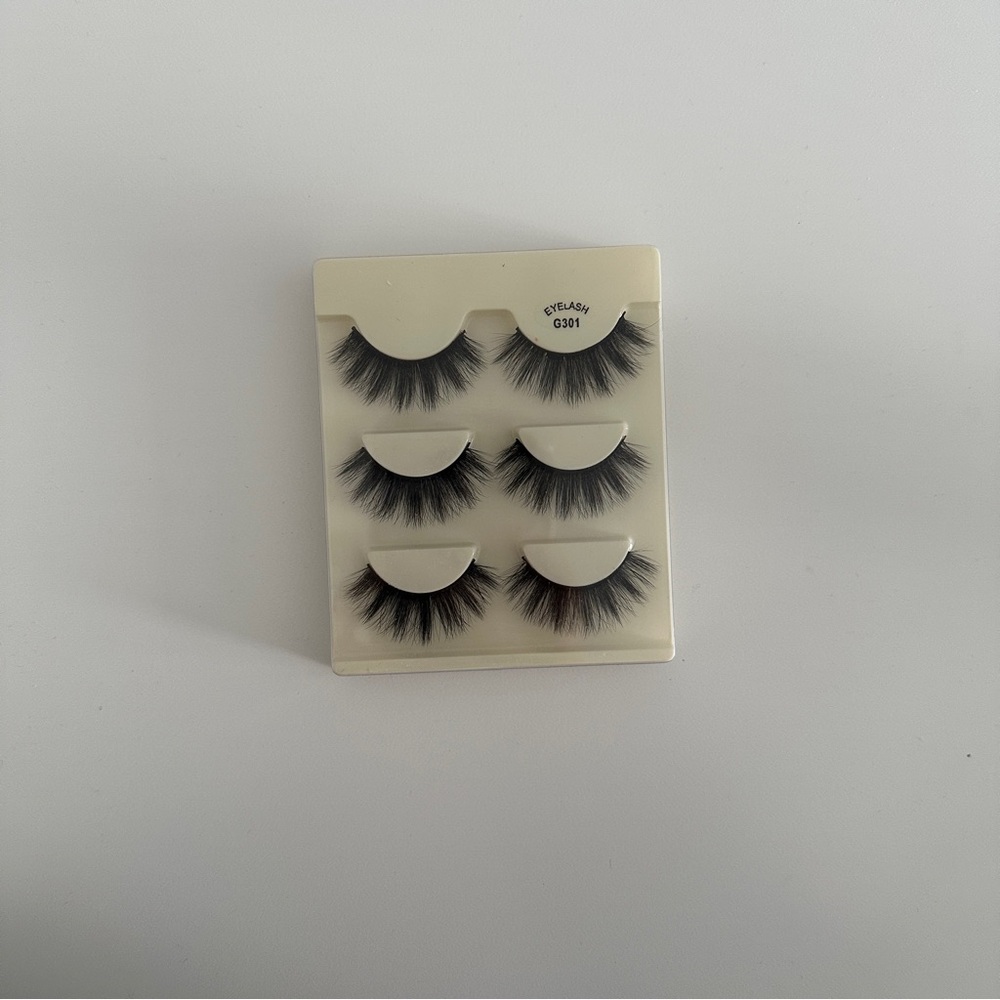 Set of 3 Mink Style Fluffy Strip Lashes
